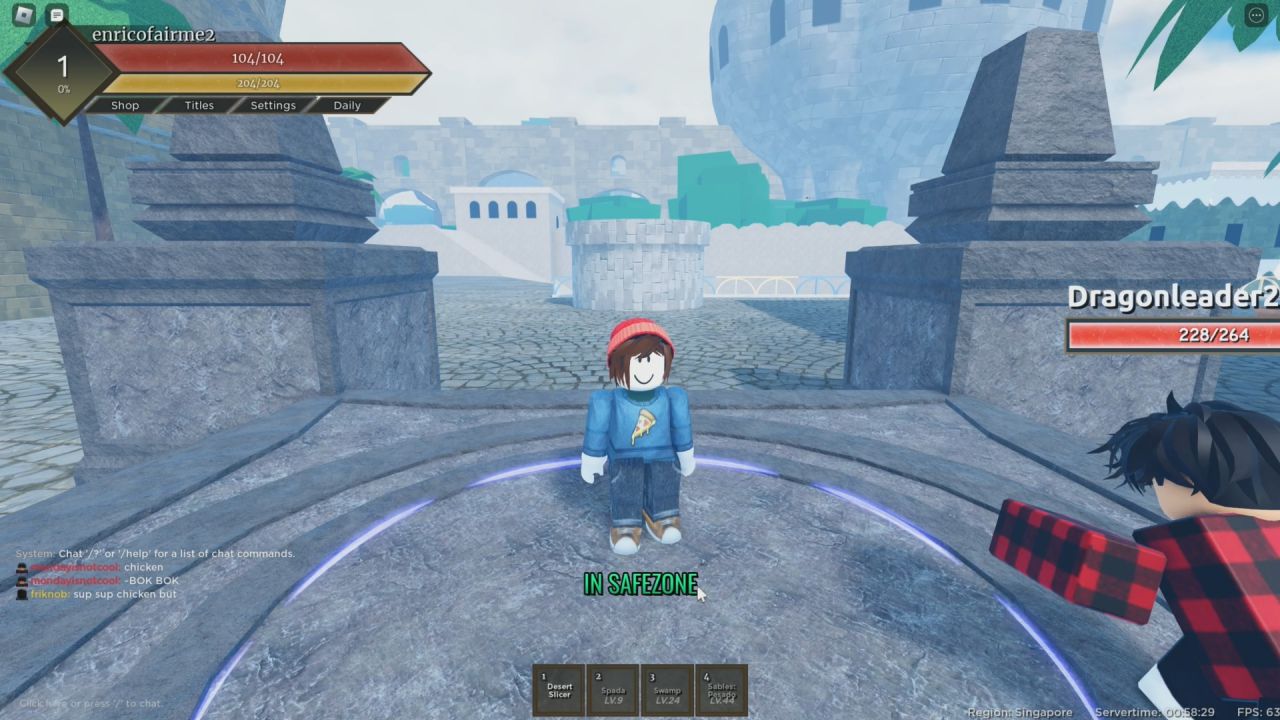 Theo dõi các tài khoản xã hội của game Fruit Battlegrounds để nhận mã mới nhất