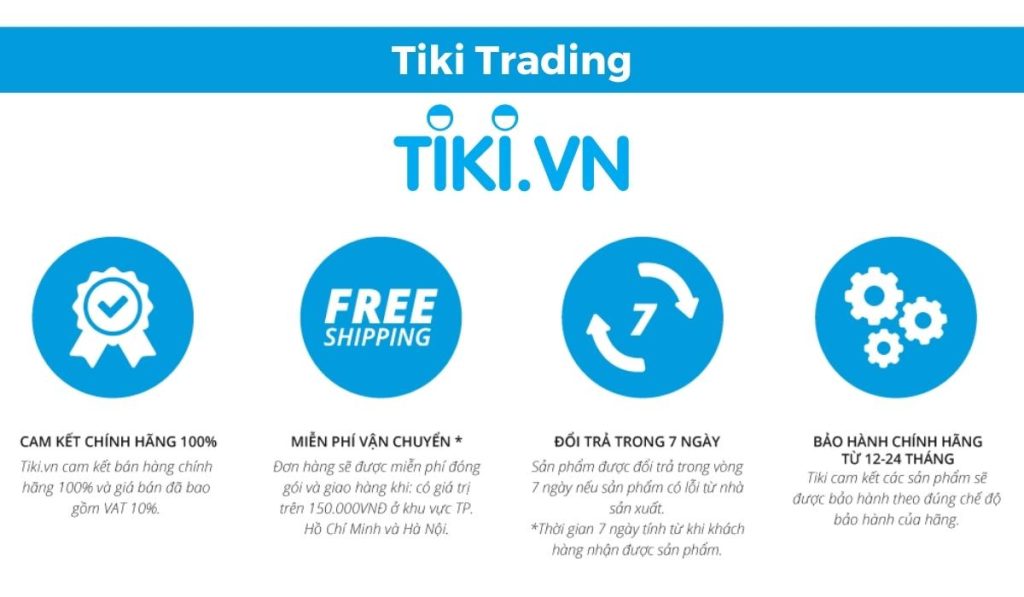 Tiki cam kết cung cấp sản phẩm chính hãng 100% tới tay người tiêu dùng