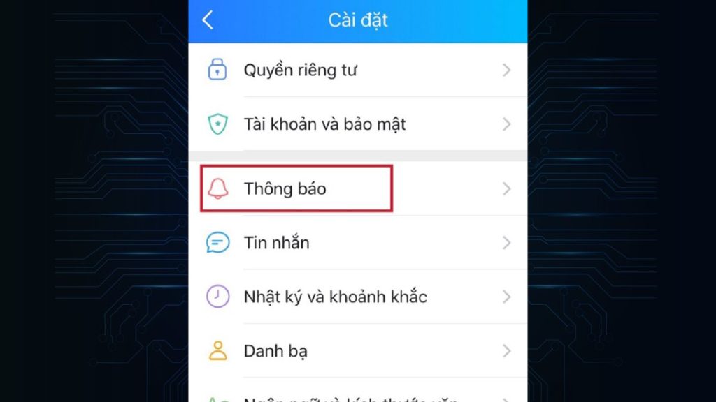 Hướng dẫn tắt thông báo sinh nhật trên Zalo của bạn bè
