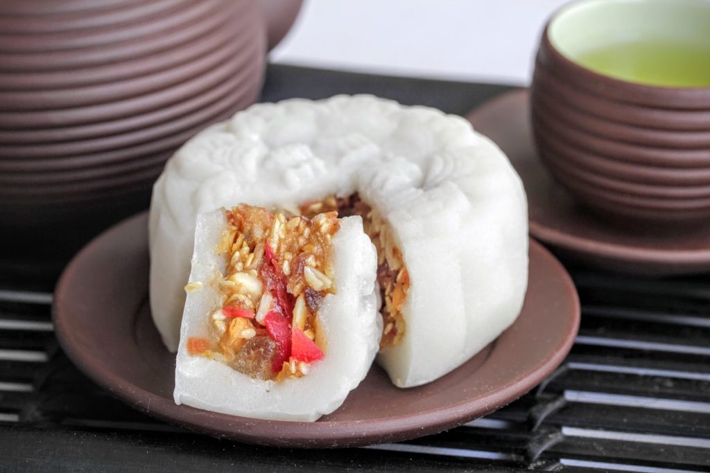 Thành phẩm bánh trung thu dẻo nhân thập cẩm siêu ngon