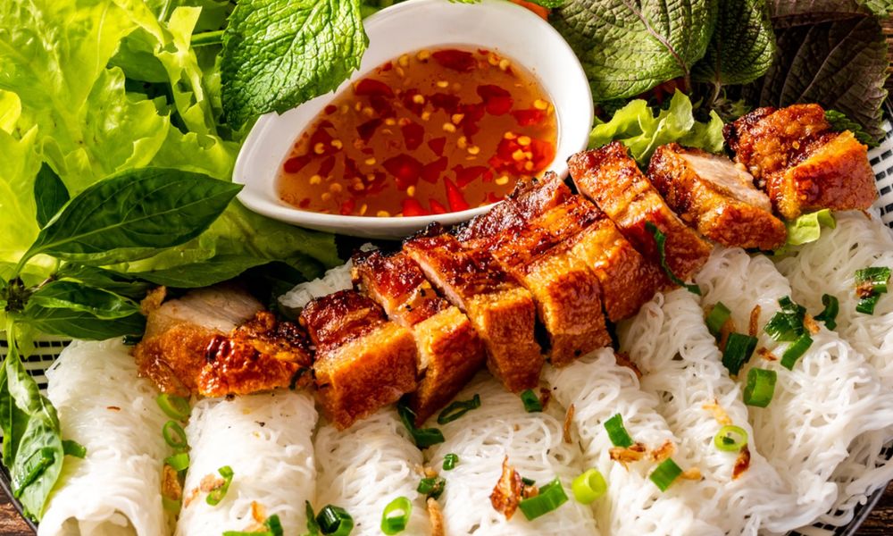 bánh hỏi thịt khìa