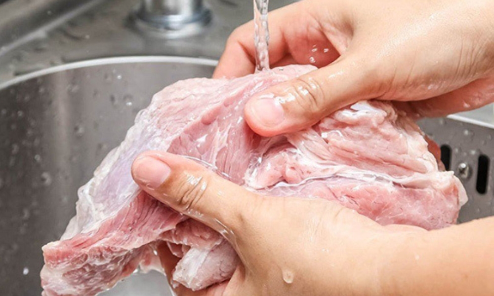 Xử lý thịt ba chỉ