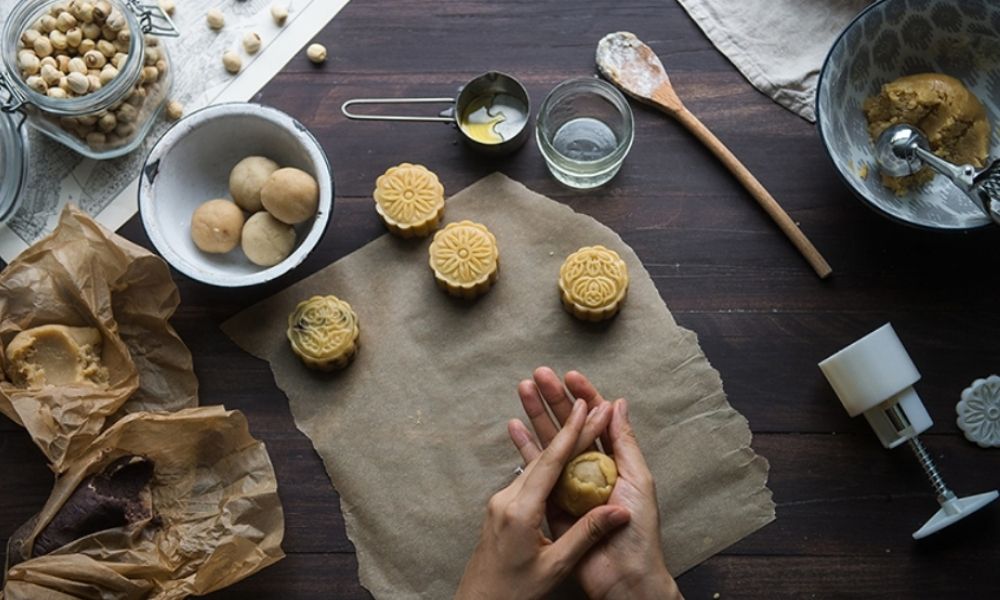 Cách nặn bánh Trung thu