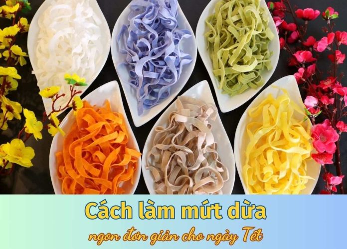 cách làm mứt dừa