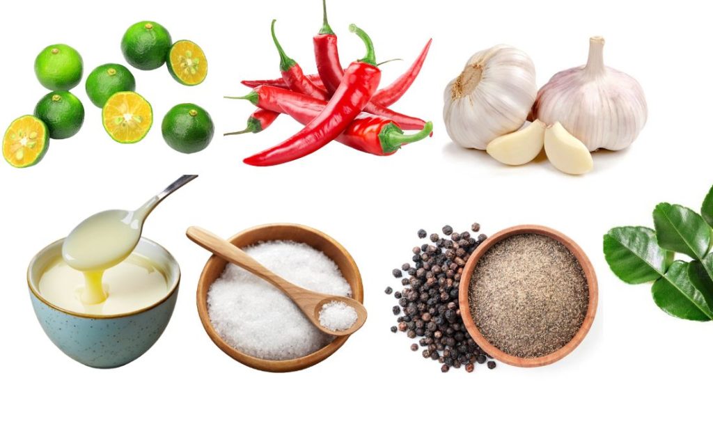 Nguyên liệu làm nước chấm chanh tắc