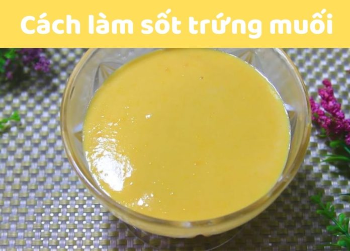cách làm sốt trứng muối