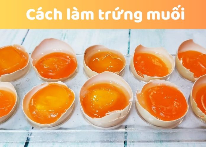 cách làm trứng muối