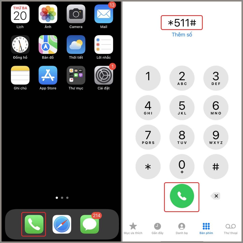 Cách ứng tiền qua tổng đài 511