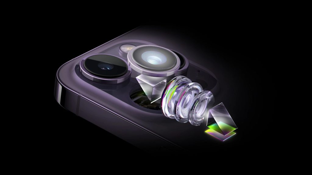 Camera kính với khả năng zoom tối đa trên iPhone 15