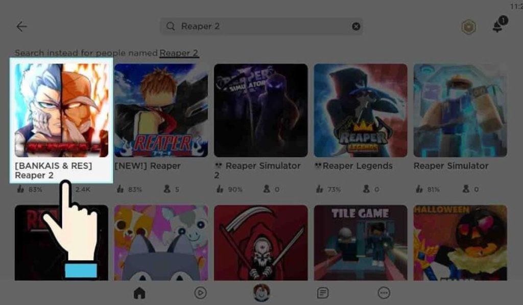 Truy cập vào biểu tượng Reaper 2 để đăng nhập và game