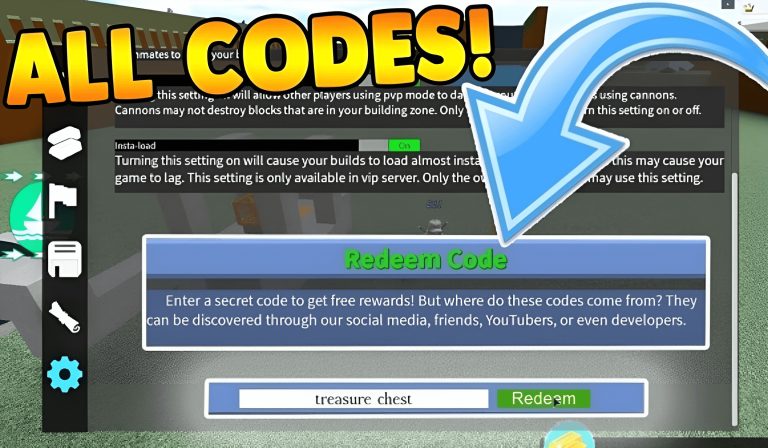 Code Build A Boat For Treasure đầy đủ, mới nhất 2023 | Cách nhập code
