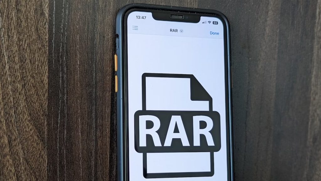 Các thực hiện giải nén file trên điện thoại iPhone
