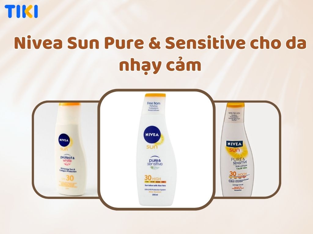 Kem chống nắng Nivea Sun Pure & Sensitive cho da nhạy cảm