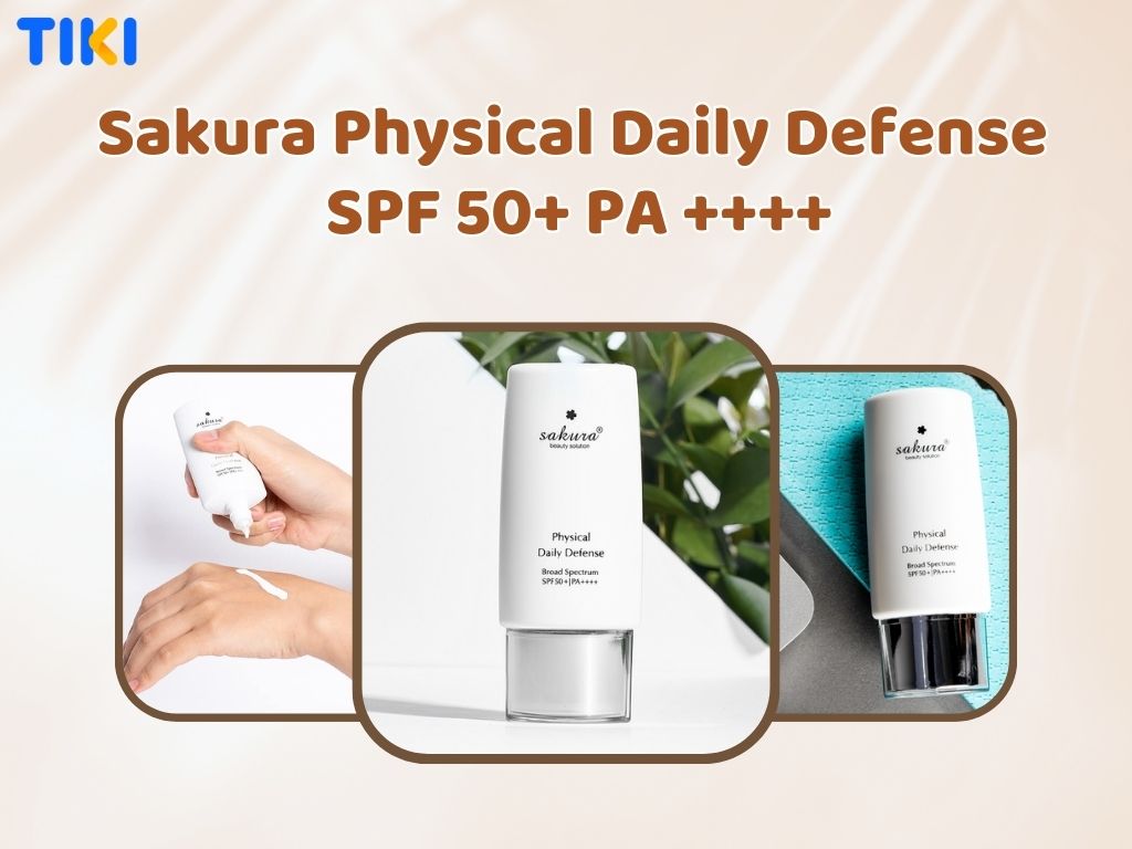 Kem chống nắng Sakura Physical Daily Defense SPF 50+ PA ++++