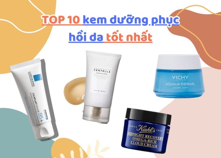 Review TOP 10 kem dưỡng phục hồi da treatment, giảm kích ứng tốt nhất hiện nay