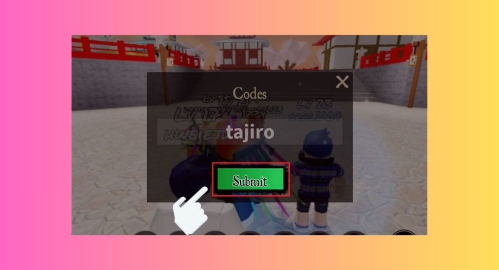 Ấn submit để nhận thưởng