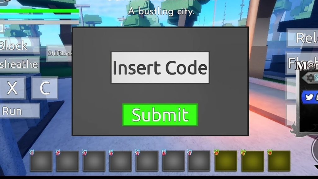 Nhập mã code đăng ký nhận quà và chọn Submit để xác nhận