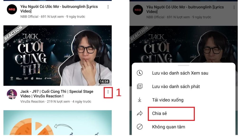 Cách sao chép đường dẫn của video muốn tải về máy