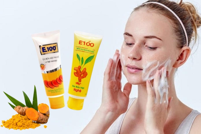 Góc giải đáp thắc mắc sữa rửa mặt nghệ E100 có tốt không