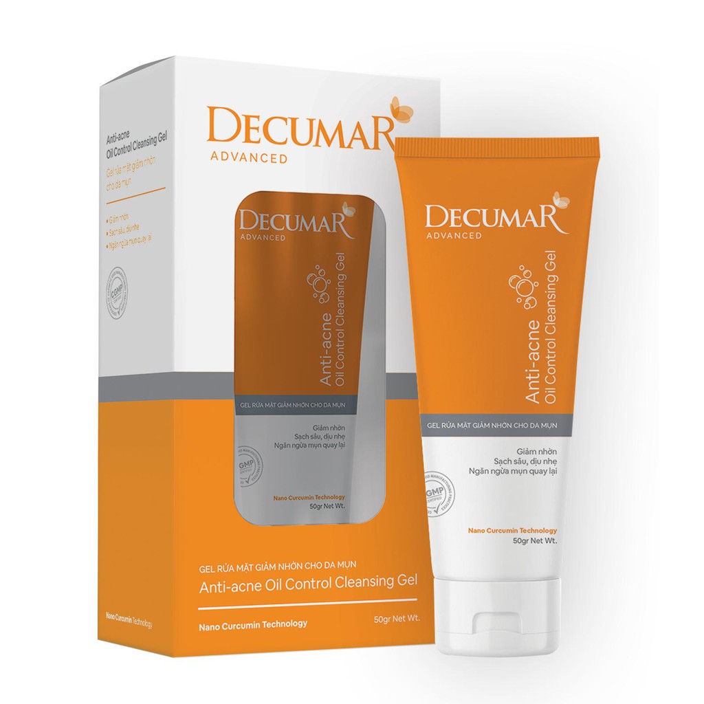 Sữa rửa mặt trị mụn Decumar Clean