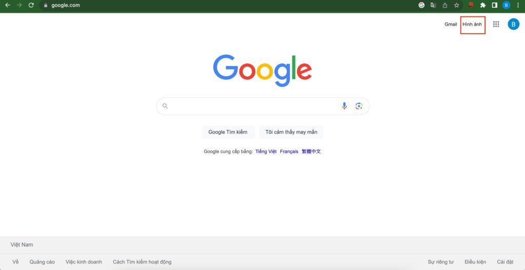 Tìm kiếm hình ảnh trên Google