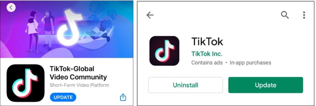 Cập nhật phiên phiên bản mới nhất của TikTok