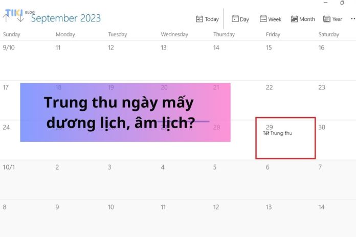 Trung thu ngày mấy