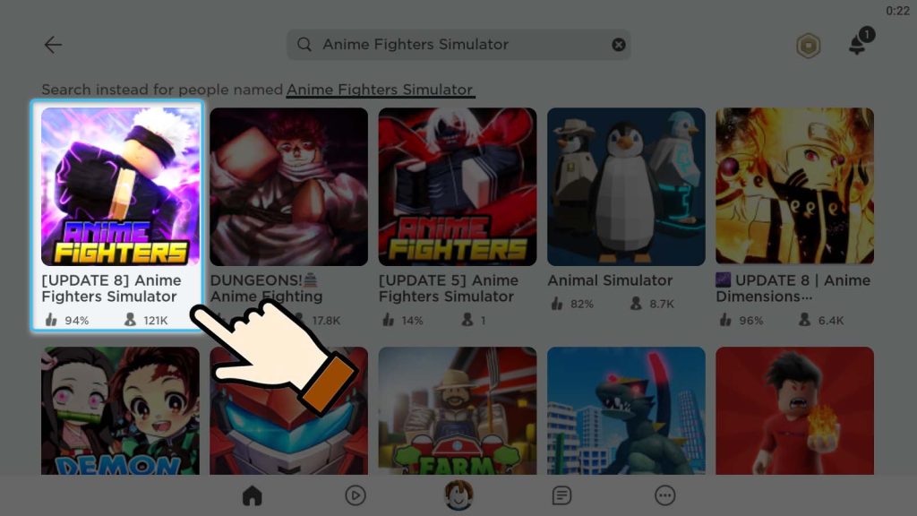 Chọn Anime Fighter Simulator