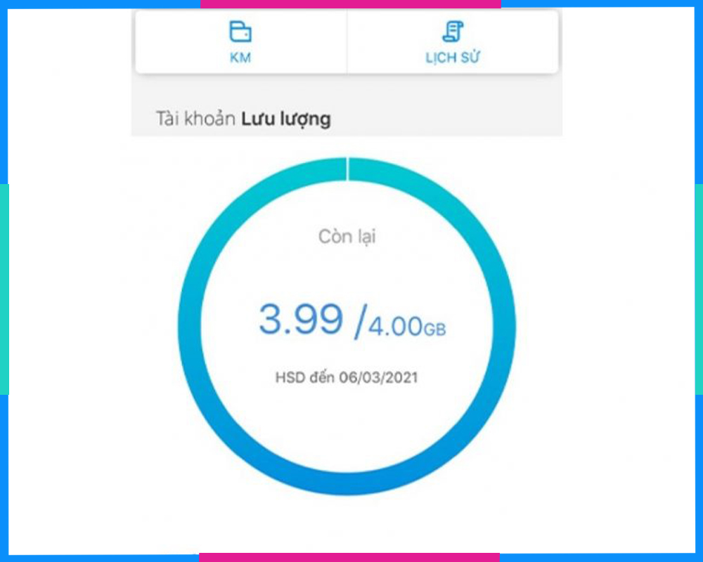 Hiển thị kết quả dung lượng