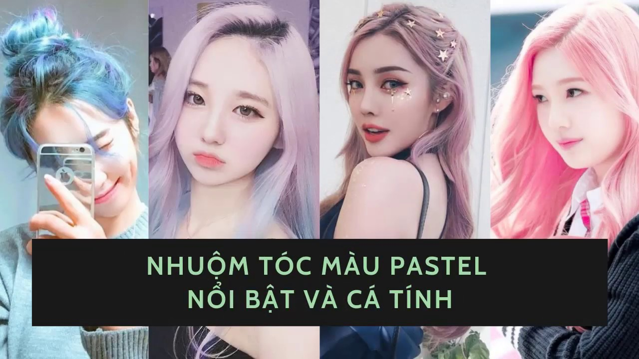 Màu tóc thịnh hành năm 2024 – màu tóc pastel