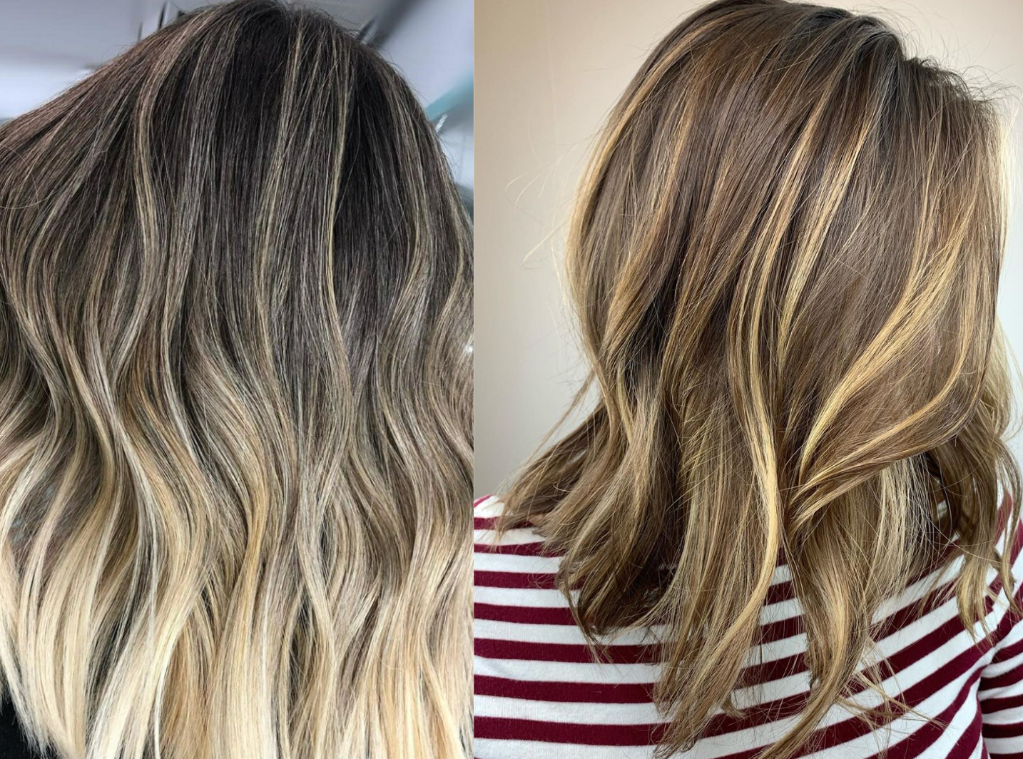 Tóc Balayage kết hợp tóc vàng cá tính với móc ánh kim ấn tượng