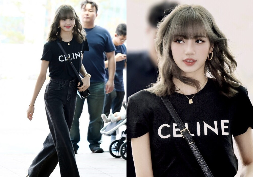 Phối áo phông cùng quần jean chuẩn thời trang lisa