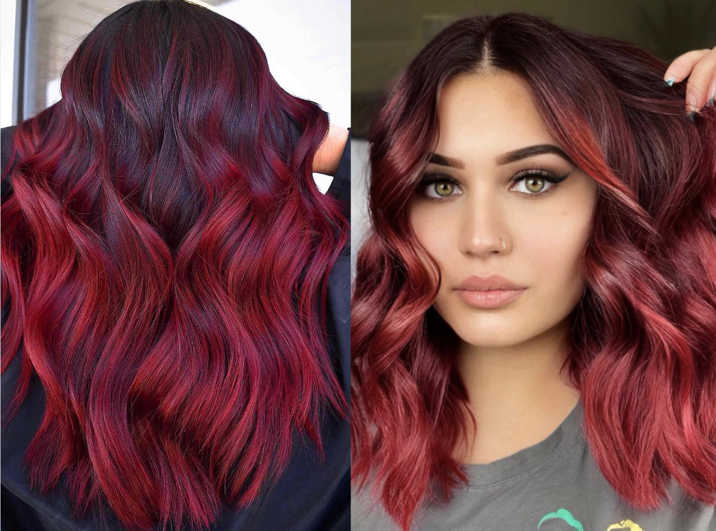 thuốc nhuộm tóc balayage màu đỏ