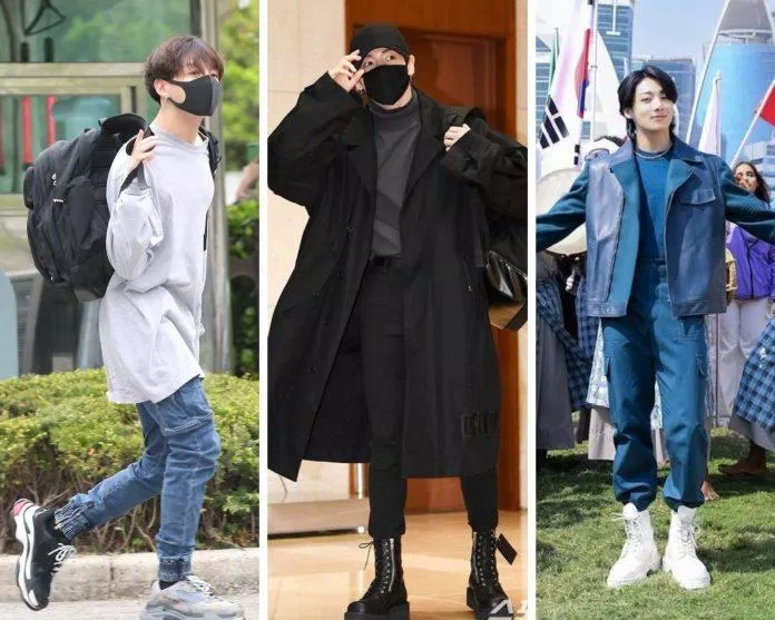 Phối đồ cực chất như Jungkook với kiểu giày hầm hồ