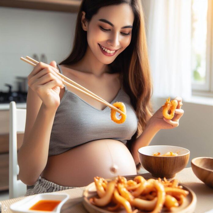 Bầu có nên ăn mực không