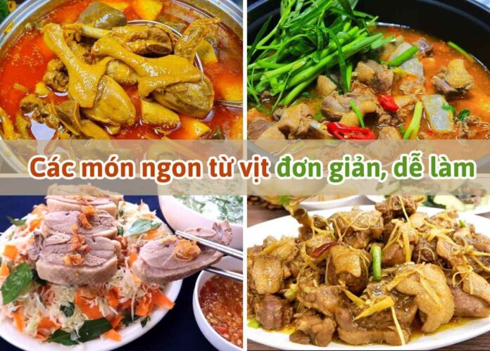 các món ngon từ vịt