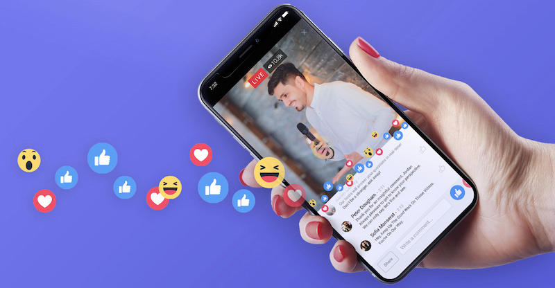 Smartphone dùng trong livestreams