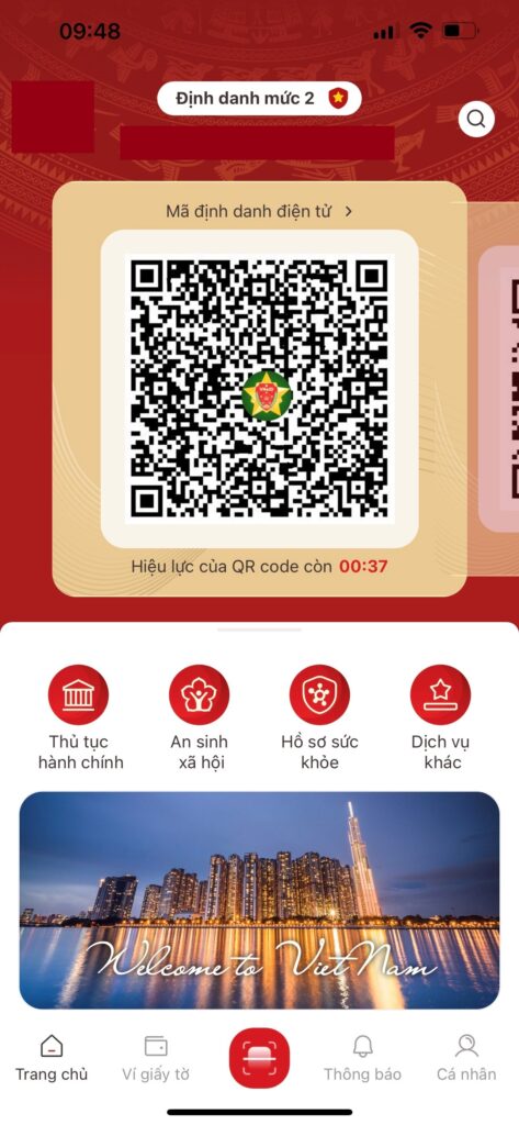 Kích hoạt định danh mức 2