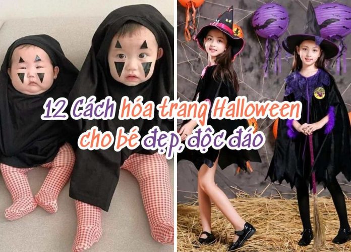 hóa trang halloween cho bé