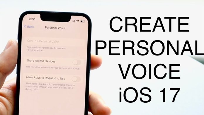 iOS - Personal Voice