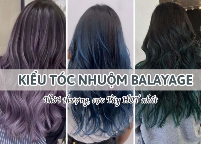 kiểu tóc nhuộm balayage