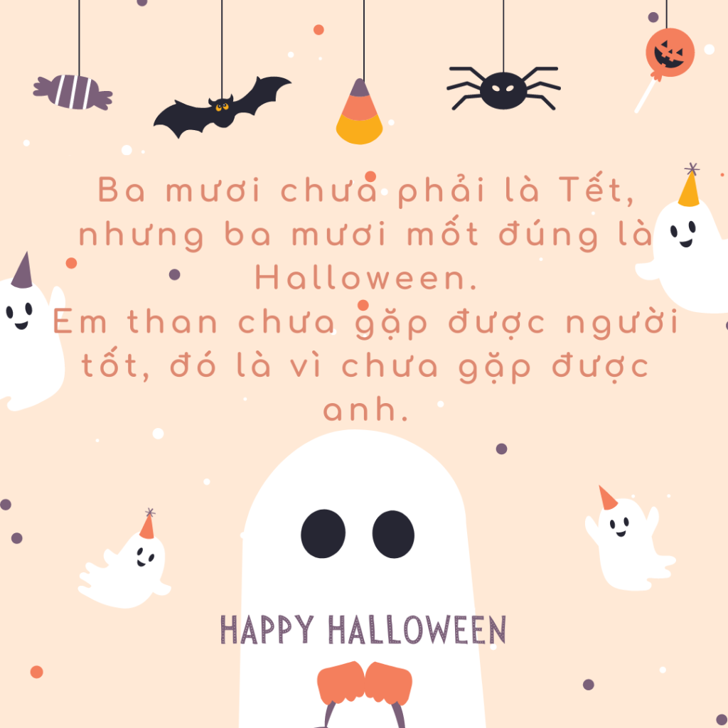 Stt Halloween thả thính đáng yêu