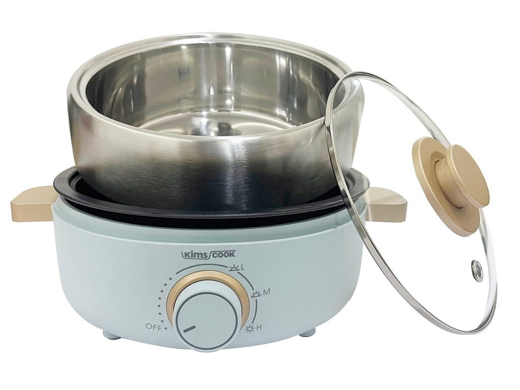 Nồi lẩu nướng nhỏ, gọn 3 trong 1 Kimscook