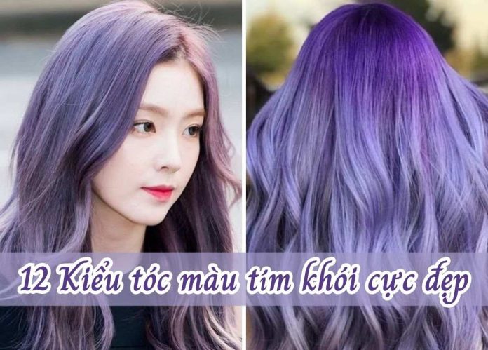 tóc màu tím khói