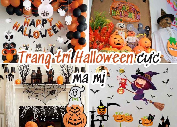 trang trí halloween