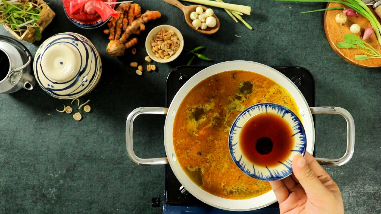 Nấu nước dùng rau củ