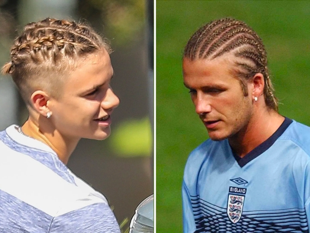 Kiểu tóc Cornrow của david beckham