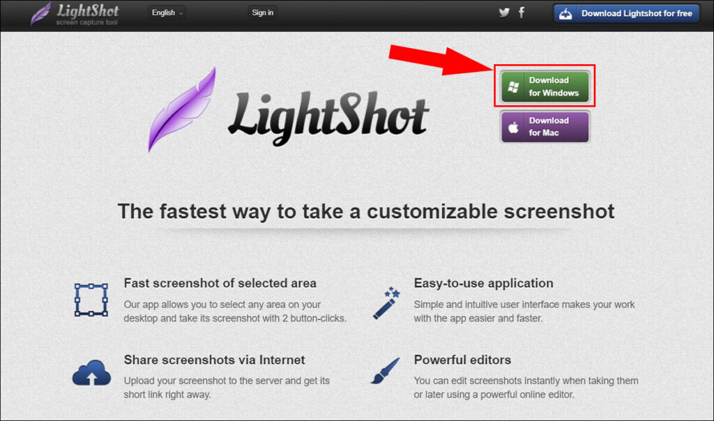 Phần mềm chụp ảnh màn hình Lightshot 