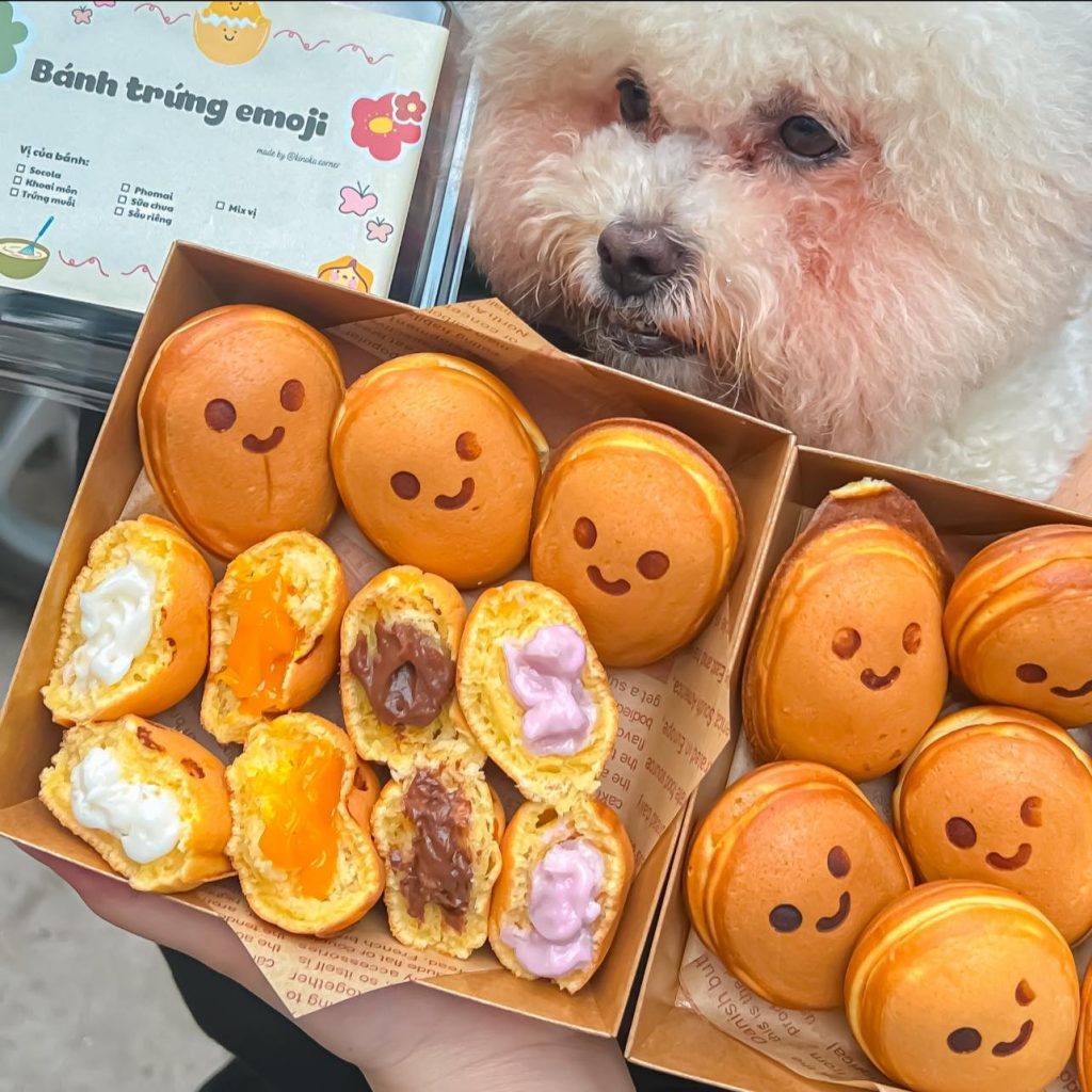 bánh trứng lòng đào ngon