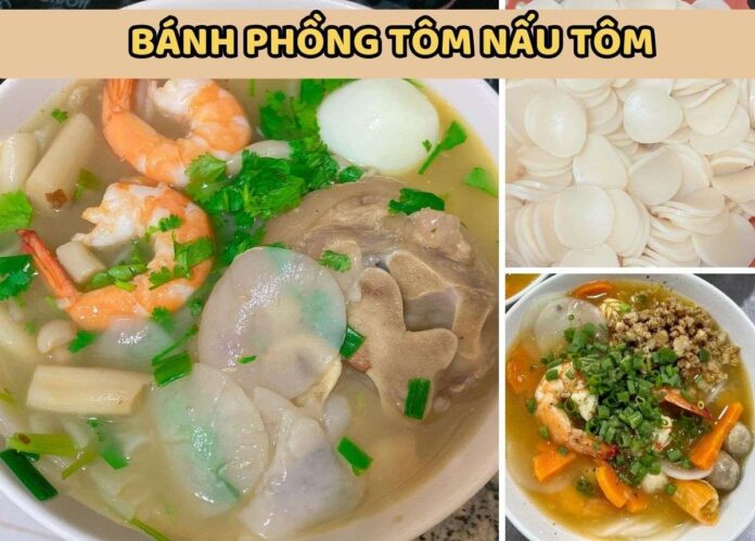 bánh phồng tôm nấu tôm